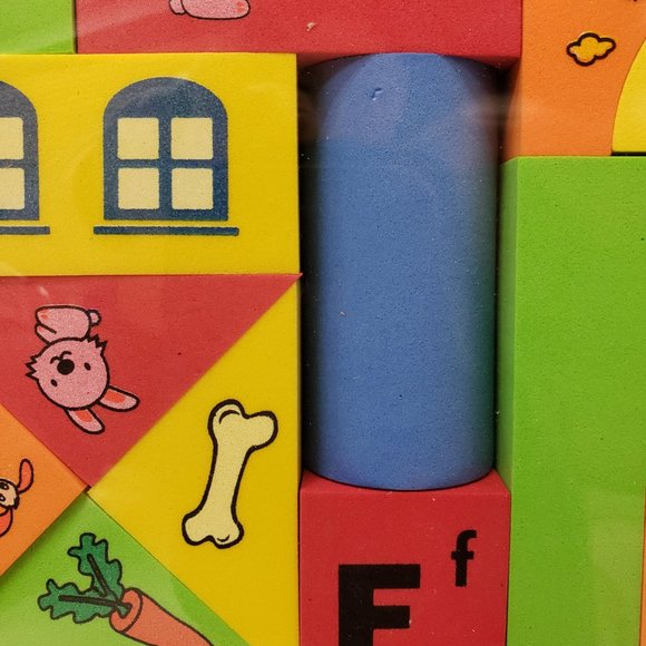 New 70pc Foam Blocks with Alphabet and Number - Picture 4 of 10